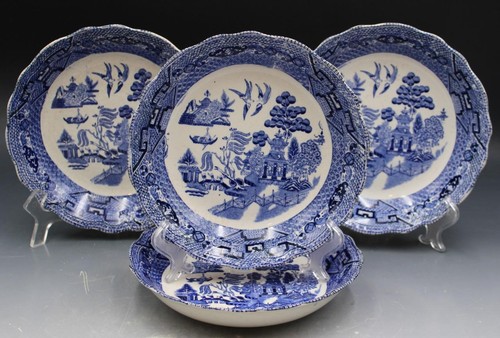 Buffalo pottery blue - blue, willow