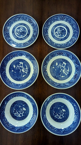 Vintage japan blue willow - 3,