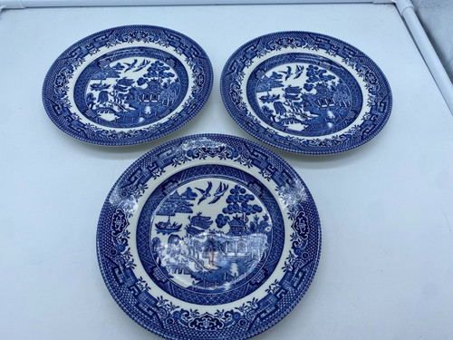 Set blue willow bread - 3,