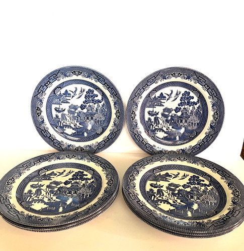Vintage churchill blue willow - churchill,