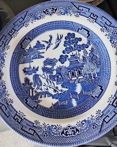 Vintage churchill blue willow - vintage,