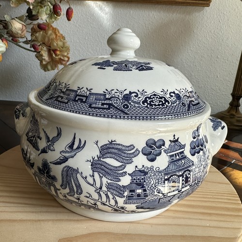 Vtg churchill blue willow - vtg,