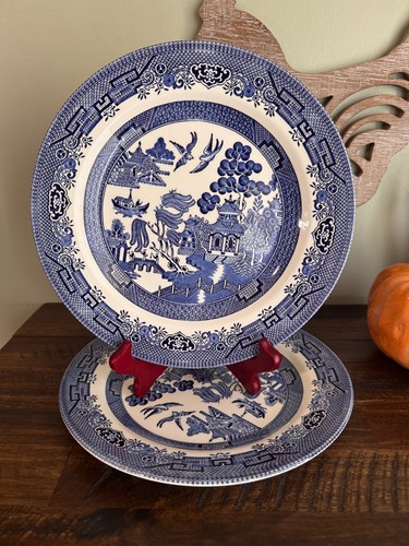 Set churchill blue willow - set,