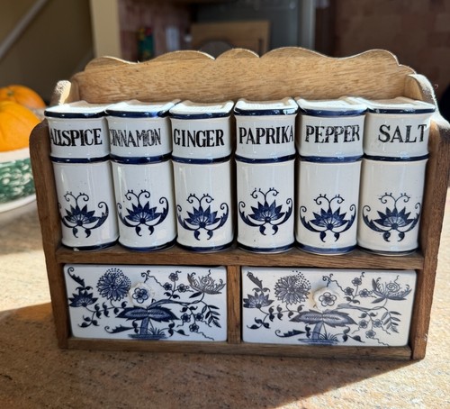 Vintage rare blue - 9-pc, willow