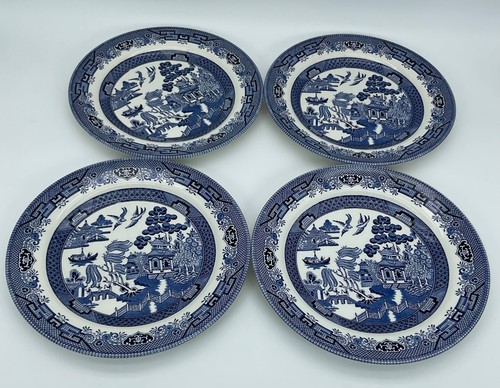 Set churchill blue willow - 4,