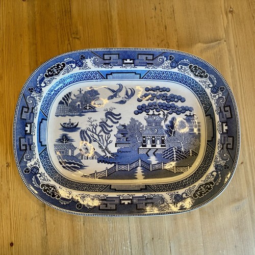 Large blue willow white - large, &