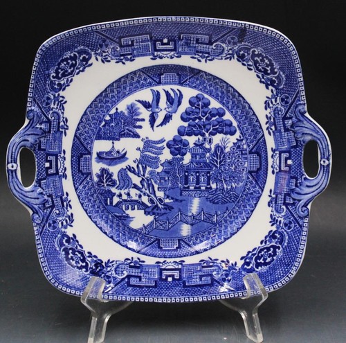 Antique blue willow pattern - blue, by