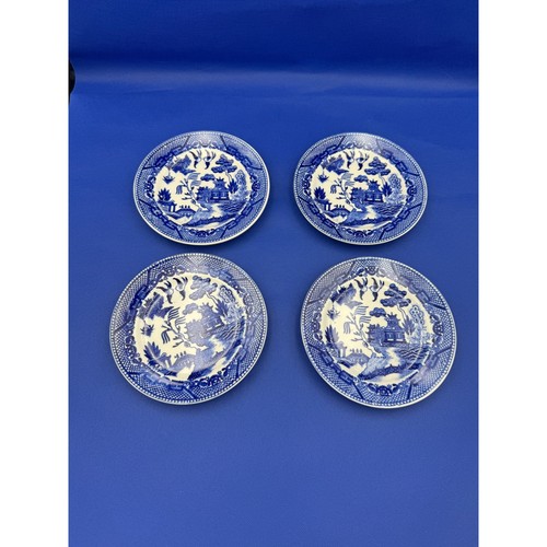 Vintage blue willow bread and - vintage,